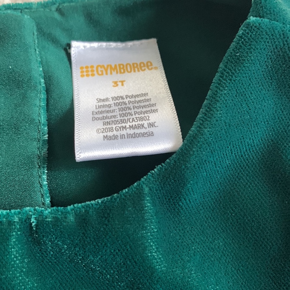 Gymboree Velvety Green Tank Dress 3T - Picture 12 of 13